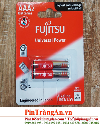 Fujitsu LR03-FU; Pin AAA 1.5v Alkaline Fujitsu LR03-FU Made in Indonesia 